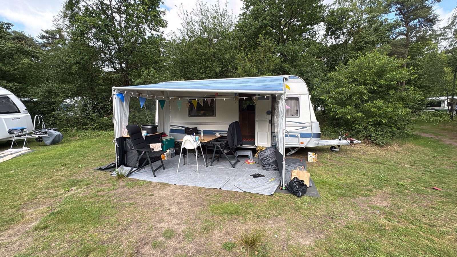 Fiamma Zakluifel 410 inclusief 2 zijwanden caravanstorexl, Ophalen, Gebruikt
