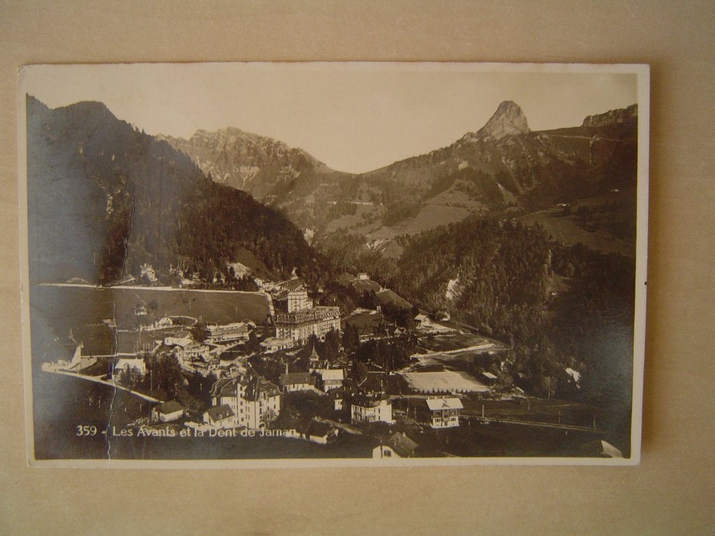 Les Avants et la Dent de Jaman, Verzenden, 1920 tot 1940, Gelopen, Overig Europa
