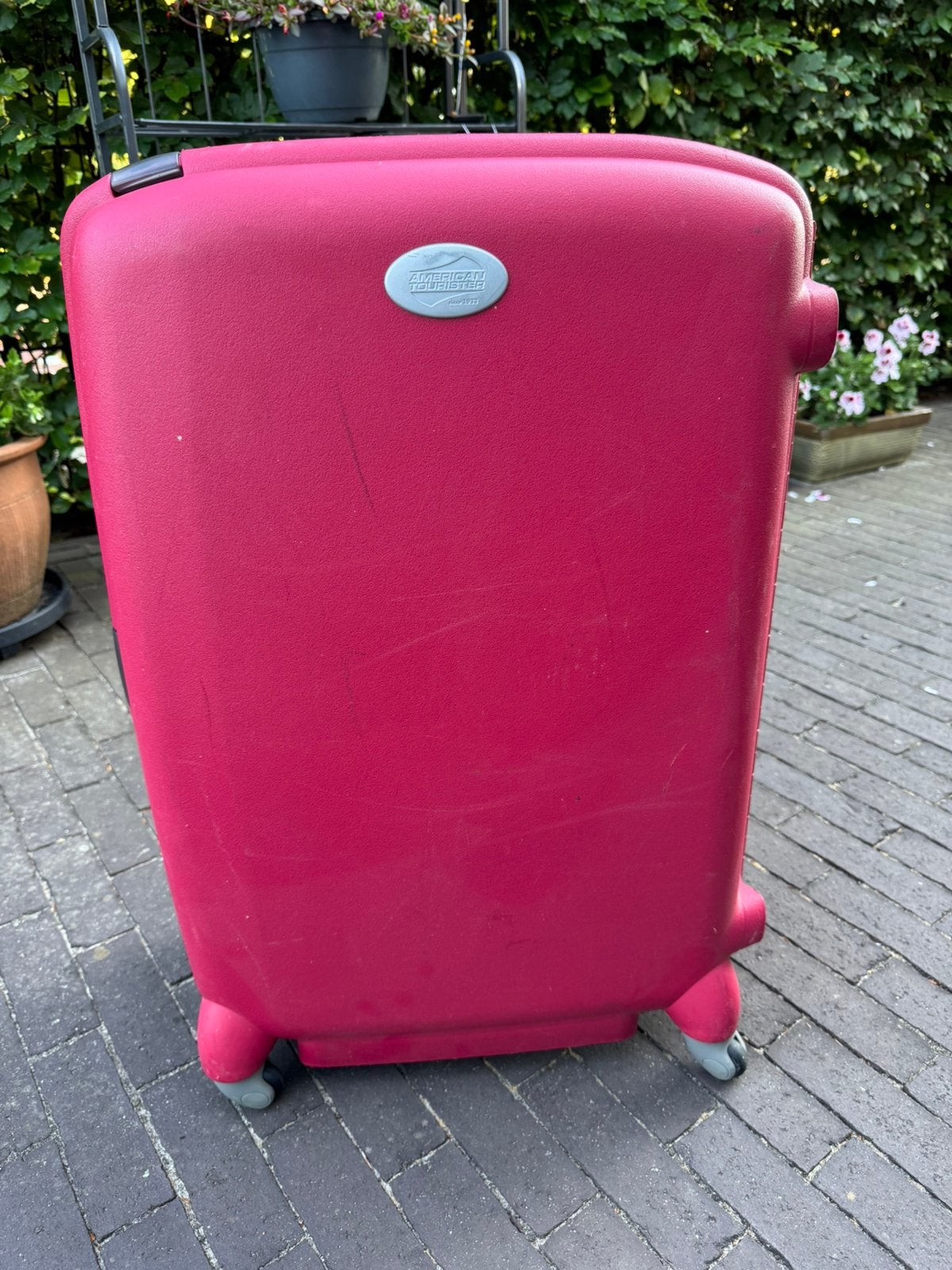 Samsonite American Tourist koffer spinner, Sieraden, Tassen en Uiterlijk, Koffers, Hard kunststof, 45 tot 55 cm, Zo goed als nieuw
