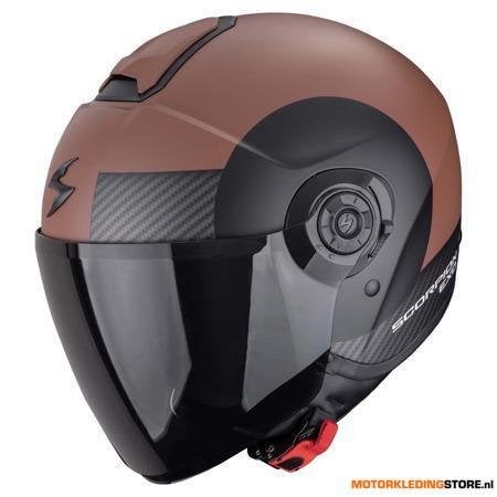 Scorpion Exo-City II Sheer Jethelm, Mat Bruin, Ophalen of Verzenden, Nieuw met kaartje