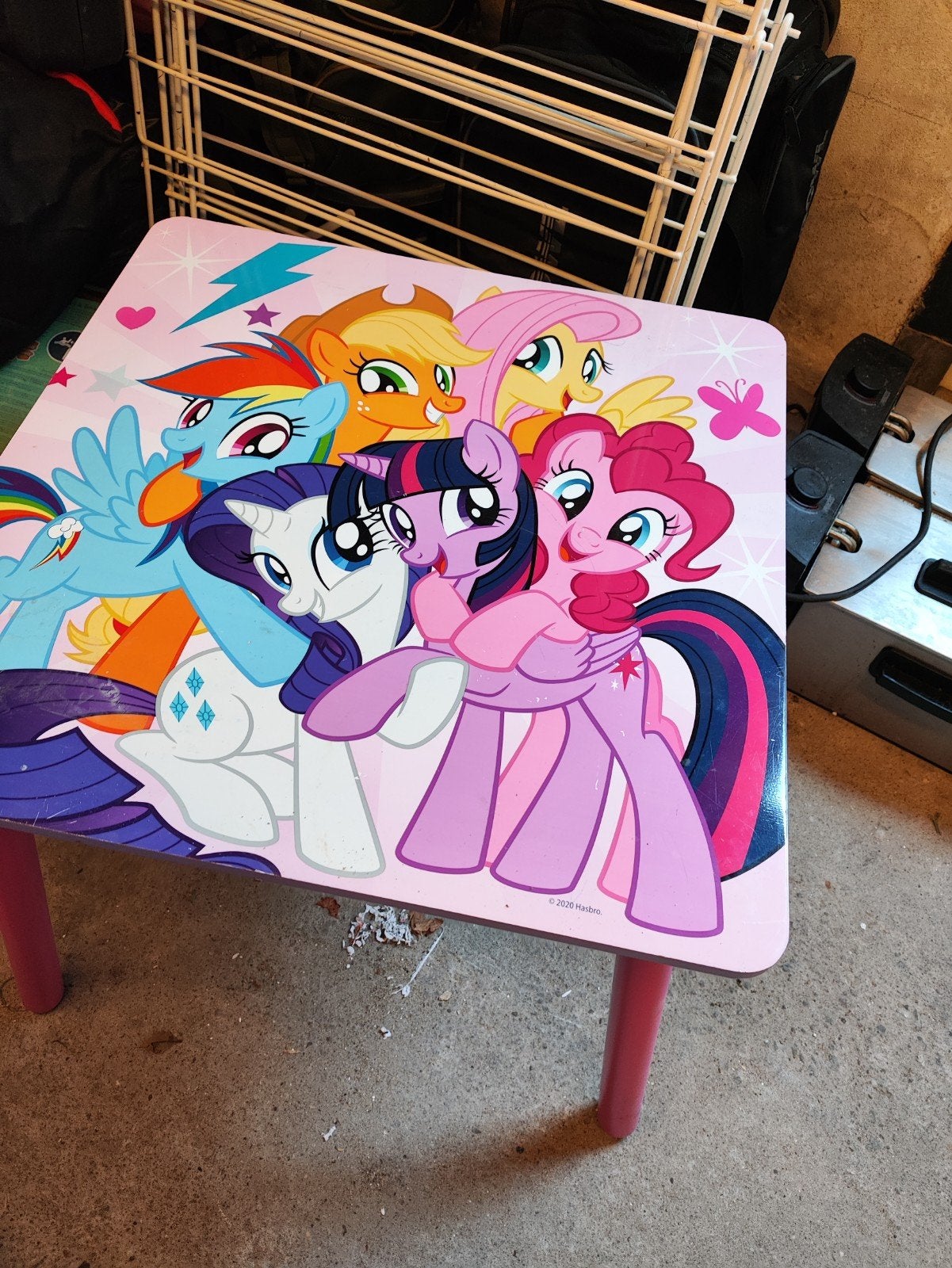 My Little Pony tafel met 2 stoeltjes., Kinderen en Baby's, Kinderkamer | Tafels en Stoelen, Ophalen, Tafel(s) en Stoel(en)