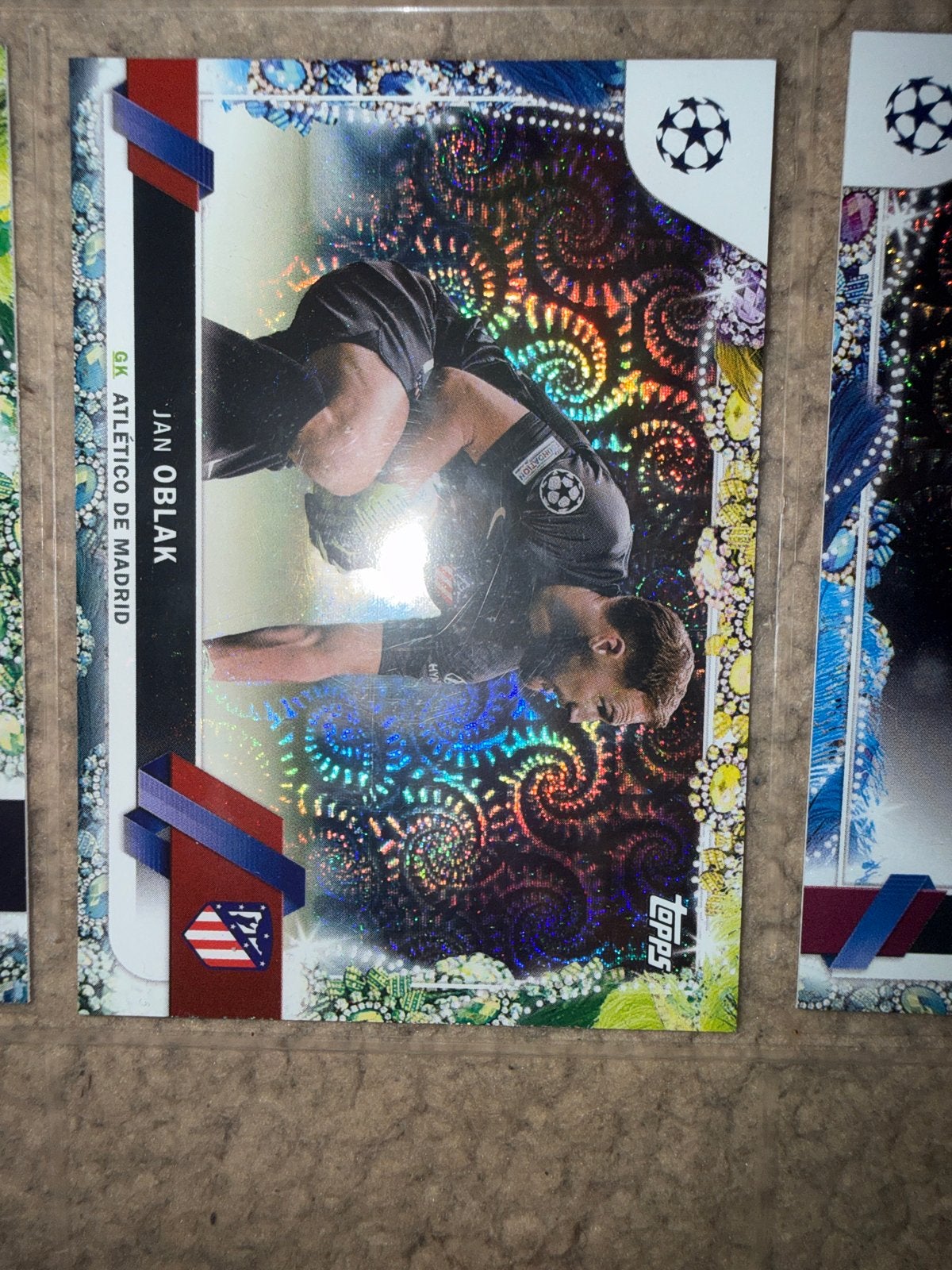 Jan Oblak Topps Champions League Kaart - Atlético Madrid, Ophalen of Verzenden, Zo goed als nieuw, Buitenlandse clubs, Spelerskaart
