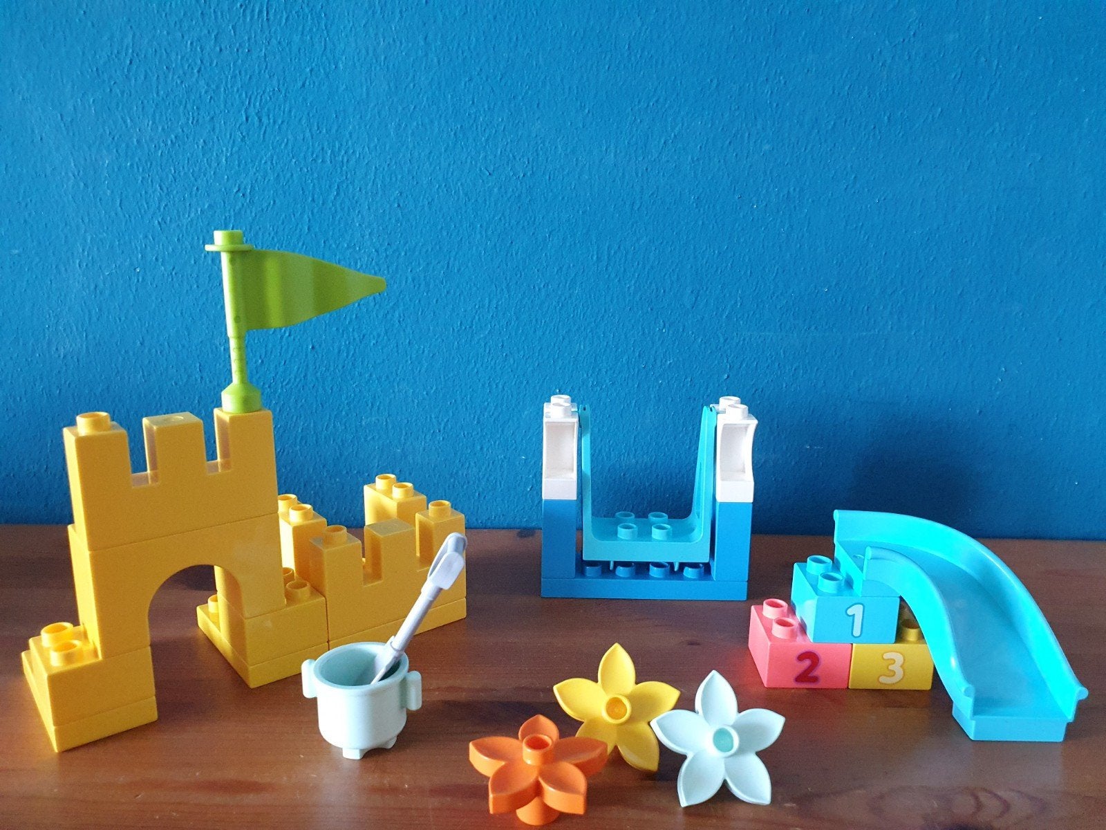 Duplo Glijbaan schommel zandkasteel, Ophalen of Verzenden, Zo goed als nieuw, Duplo