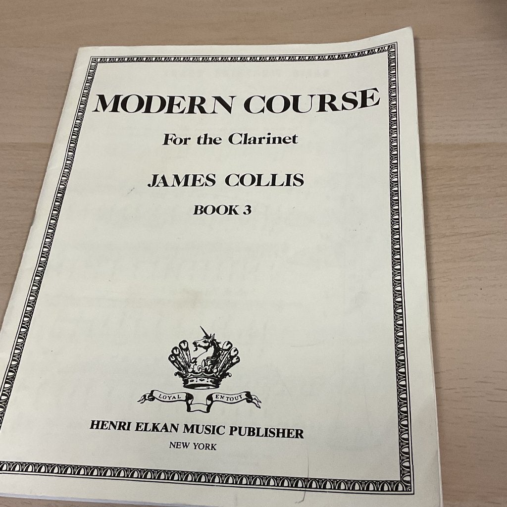 Muziekboek klarinet modern course, Muziek en Instrumenten, Bladmuziek, Ophalen, Zo goed als nieuw, Les of Cursus, Klarinet