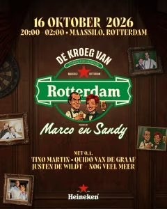 Tickets De Kroeg van Rotterdam – 16 oktober 2026, Twee personen, Oktober