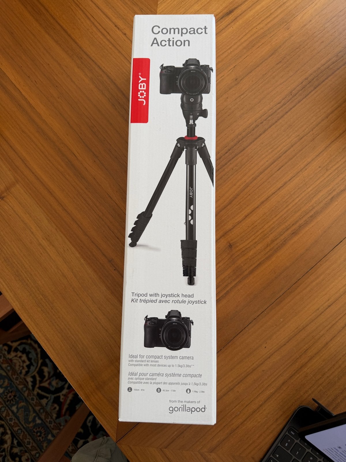 Joby Compact Action Statief - NIEUW, Joby, 125 cm of minder, Nieuw, Met balhoofd