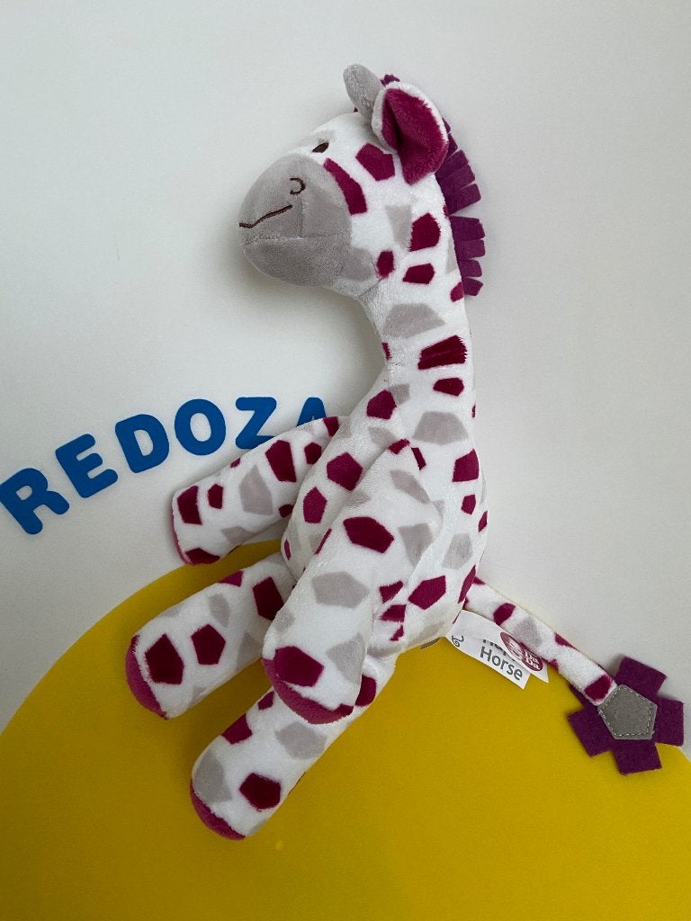 K2210 happy horse stichting dada giraf giraffe paars grijs, Ophalen of Verzenden, Zo goed als nieuw, Overige typen