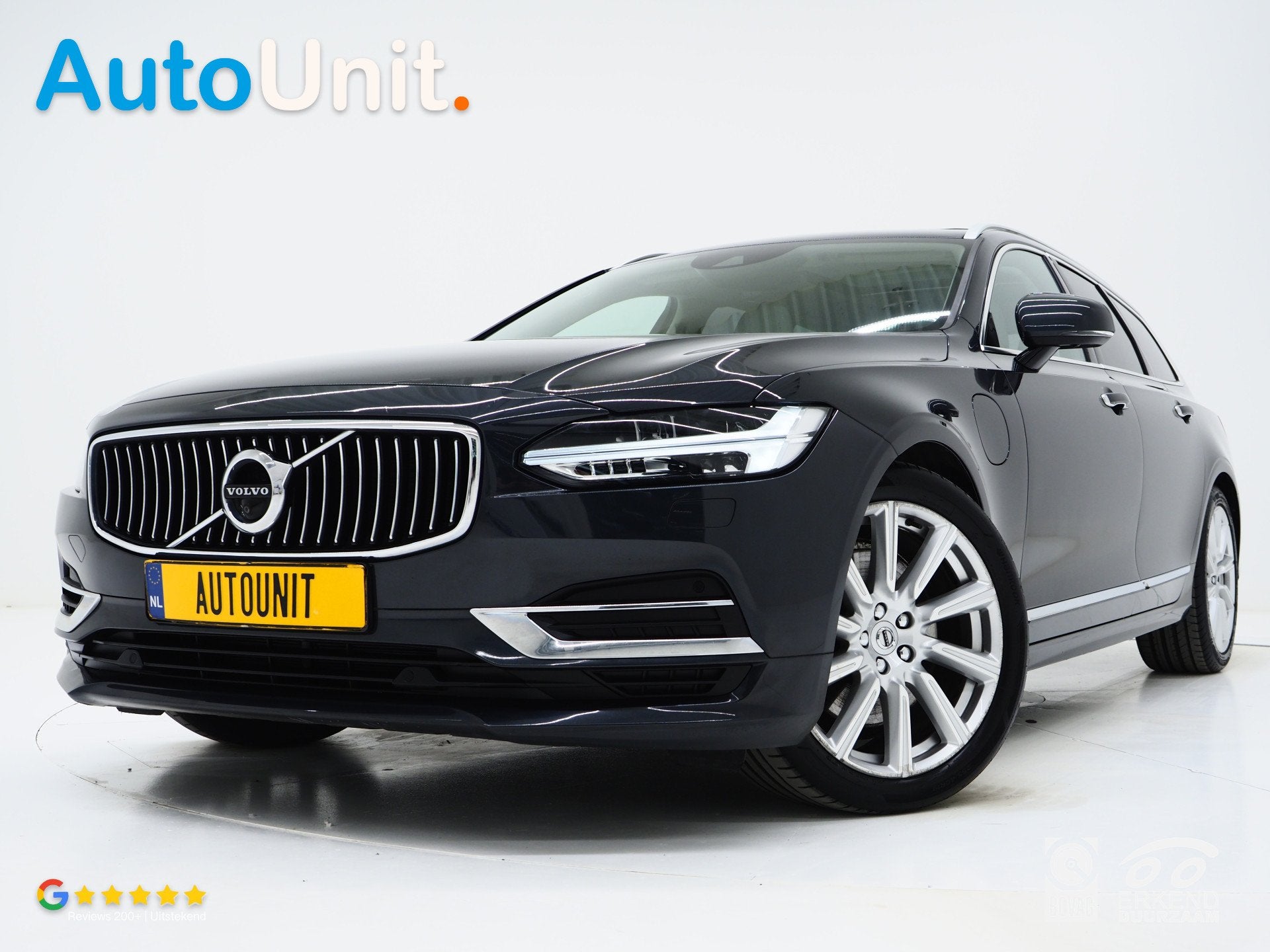 Volvo V90 2.0 T8 AWD Inscription | Panoramadak | Massage | P, Auto's, Automaat, Dealer onderhouden, Beige, 4 cilinders