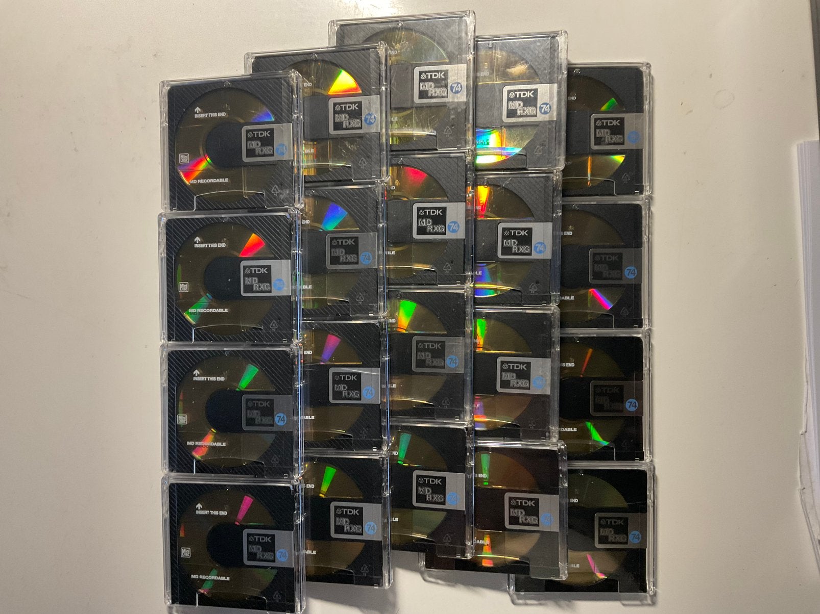 Minidisc’s  TDK MD-RXG 20X als nieuw  74 Minuten, Ophalen of Verzenden, Minidisc-recorder