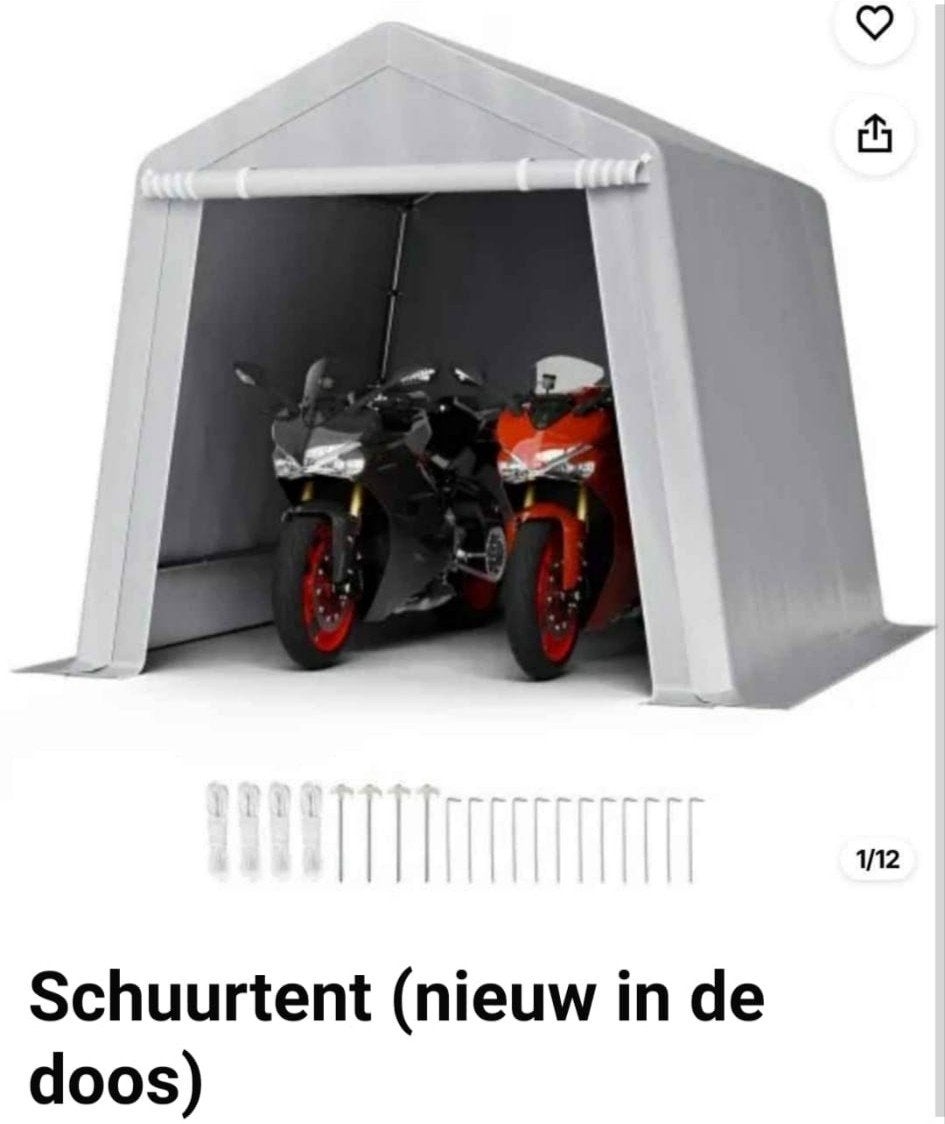 schuurtentje voor bij de caravan., Ophalen, Nieuw, Kunststof, Overige typen