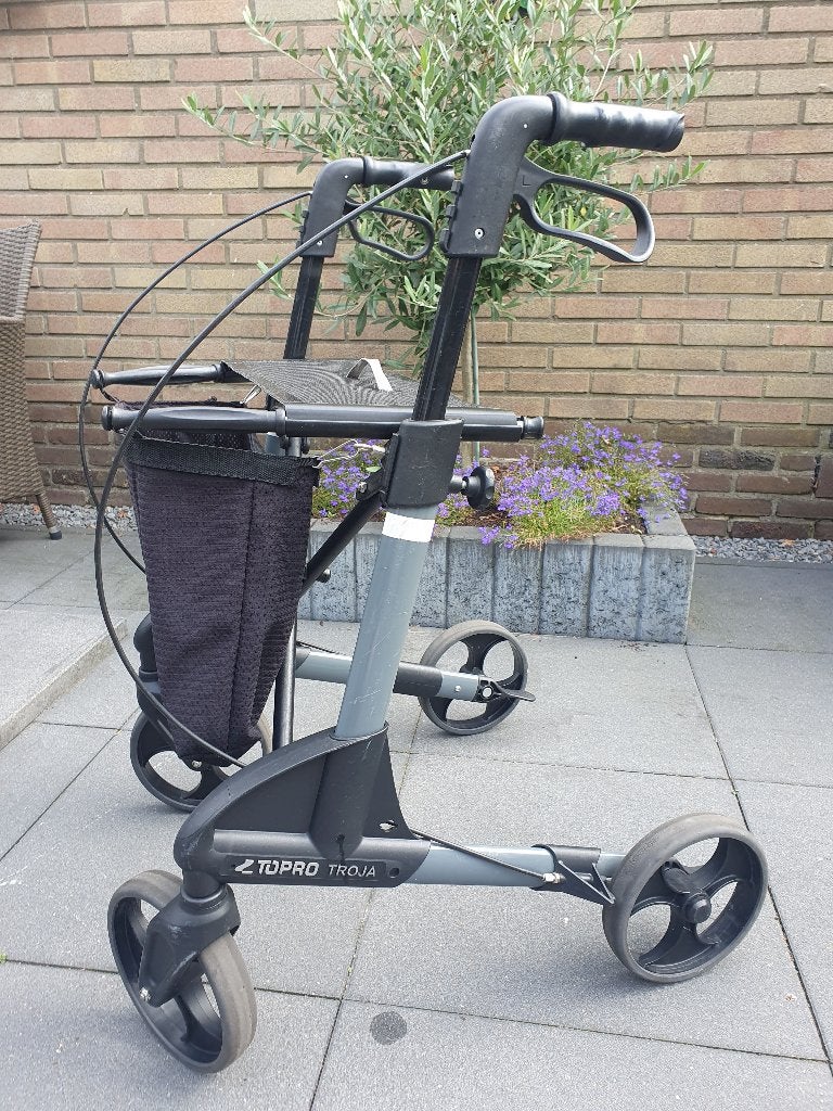Rollator Topro Troja 150 M grijs/zwart max. 150kg, Ophalen, Opvouwbaar, Gebruikt