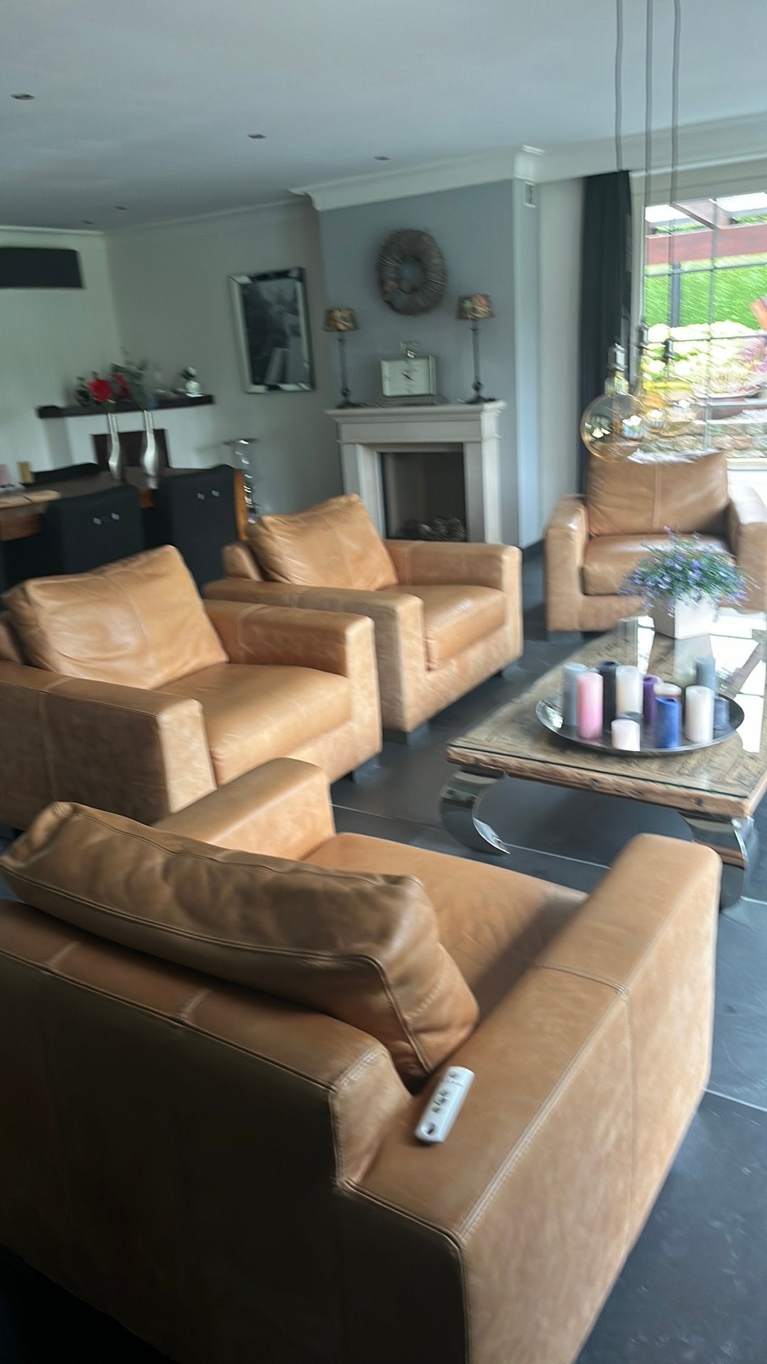Bankstel, Huis en Inrichting, Banken | Bankstellen, Ophalen, Gebruikt, 75 tot 100 cm