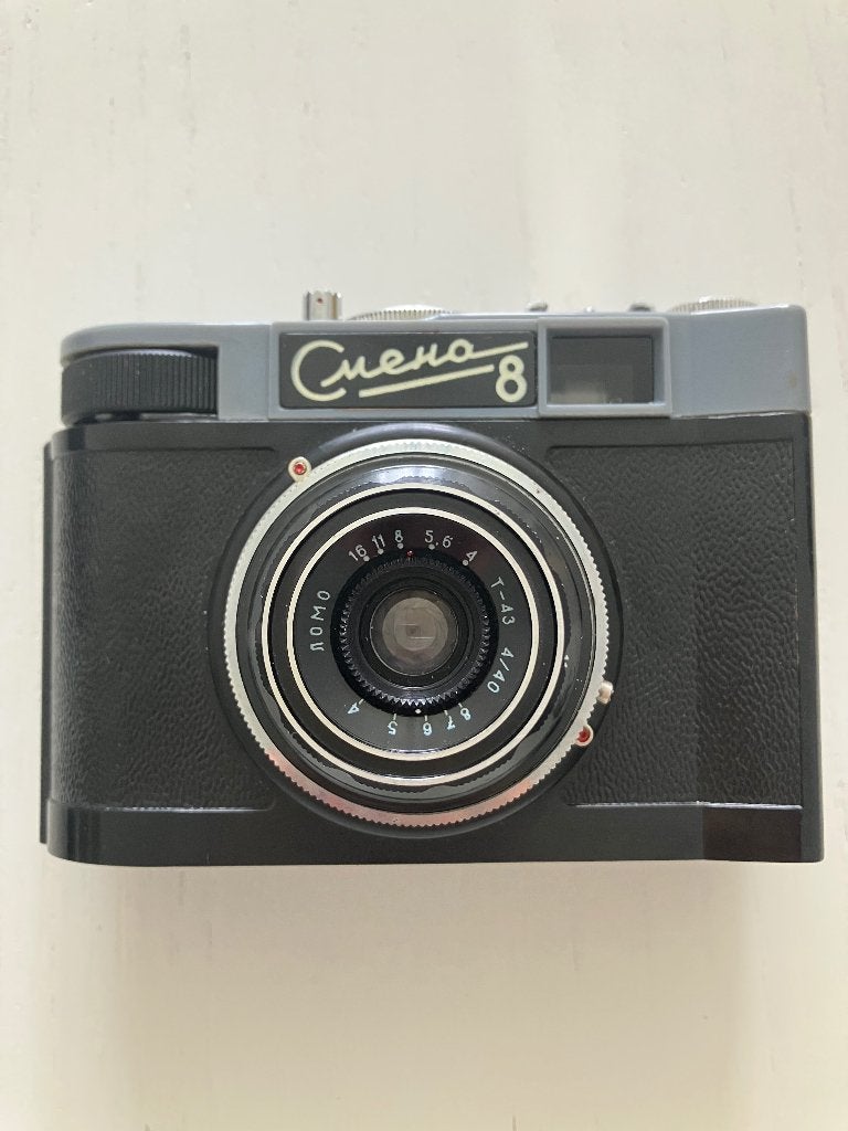 Vintage Sovjet Fototoestel/ Camera – Smena 8, Ophalen of Verzenden, Gebruikt, Compact, Overige Merken