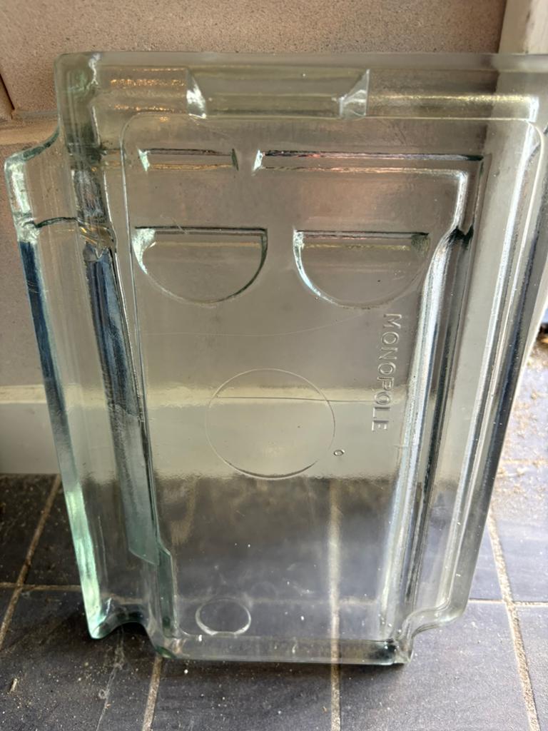 Glazen dakpan Tuile du nord, Ophalen, Overige materialen, Overige kleuren, Zo goed als nieuw