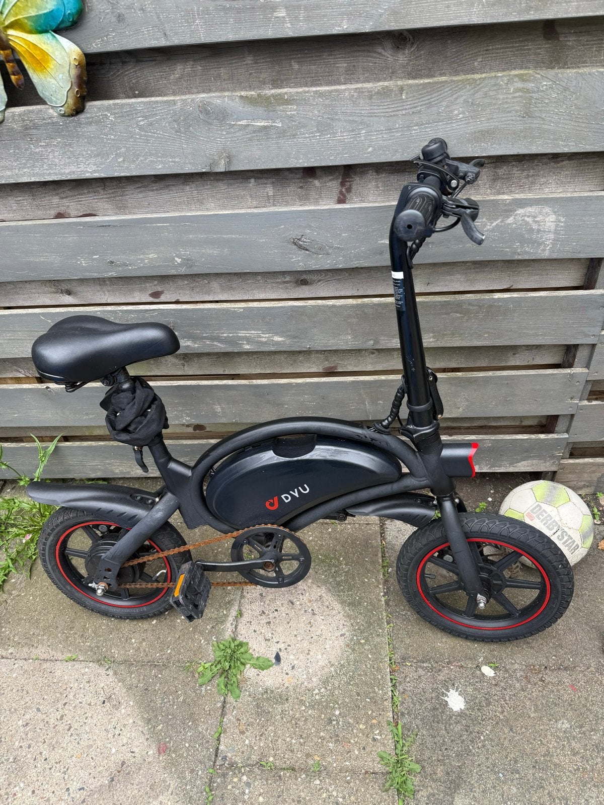 Compacte opvouwbare elektrische fiets DYU (Windgoo), Zo goed als nieuw, Minder dan 47 cm, 30 tot 50 km per accu, Ophalen