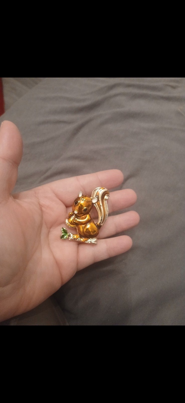 Nieuwe eekhoorn broche, Ophalen, Overige materialen, Minder dan 4 cm, Nieuw