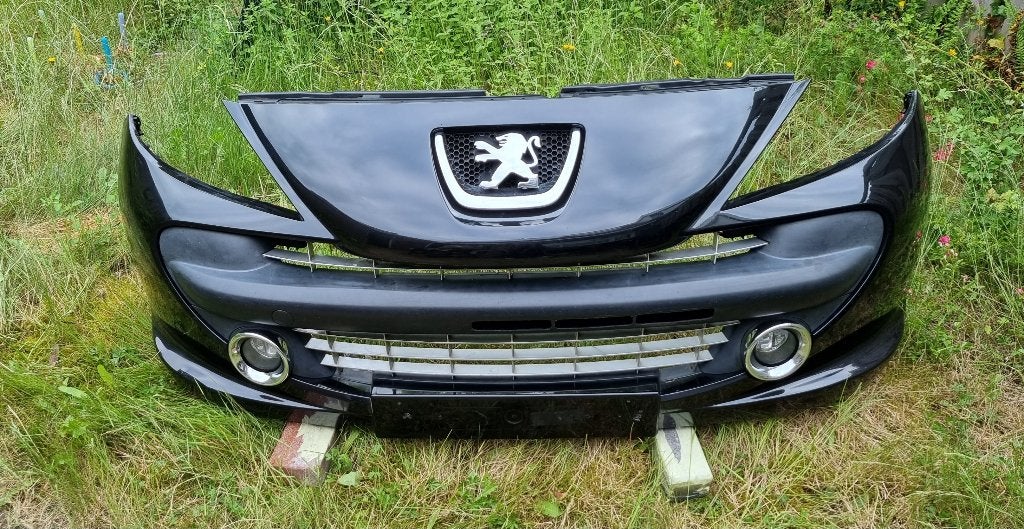 Voorbumper peugeot 207 zwart exld mistlampen izgst, Auto-onderdelen, Ophalen, Gebruikt, Voor, Bumper