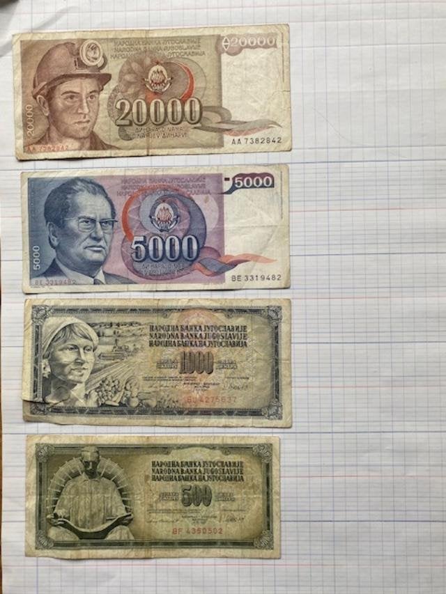 Joegoslavië 9 Bankbiljetten, Postzegels en Munten, Bankbiljetten | Europa | Niet-Eurobiljetten, Ophalen of Verzenden, Joegoslavië