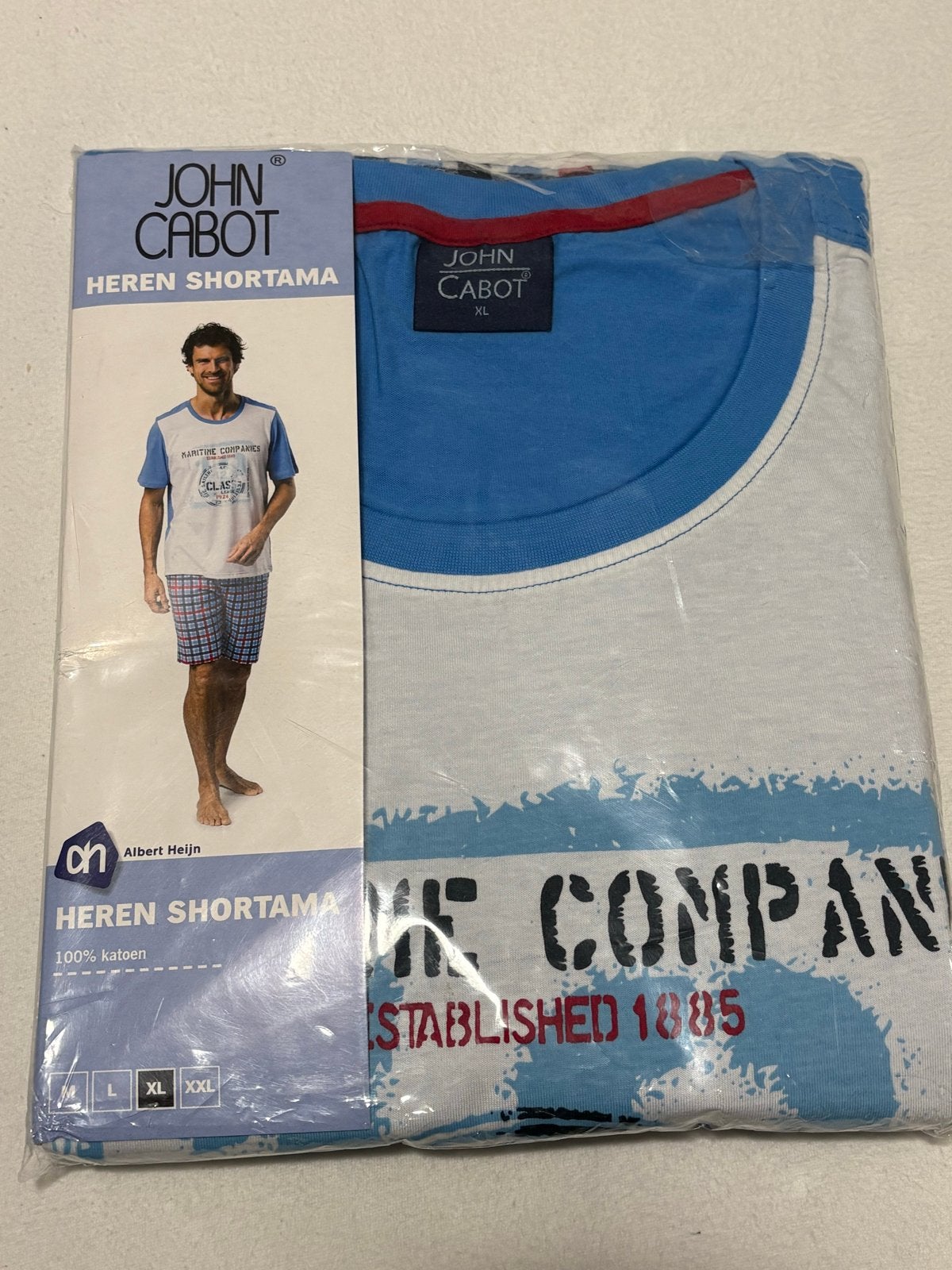 John Cabot Heren Shortama - Maat XL, Ophalen of Verzenden, Nieuw, Maat 56/58 (XL)