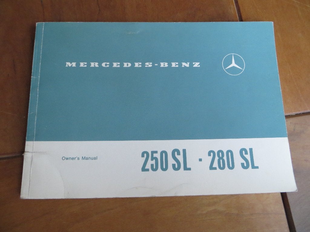 Instructieboek Mercedes 250 SL, Mercedes 280 SL Pagode W113, Ophalen of Verzenden