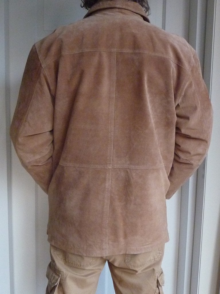 VINCISTAR, USA, camel leren jas, maat 54, genuine leather, Ophalen of Verzenden, Zo goed als nieuw, Maat 52/54 (L), Bruin
