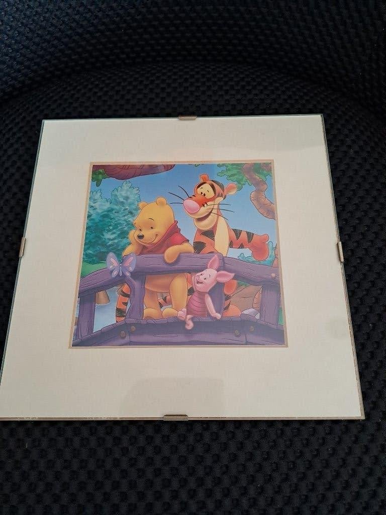 Klein schilderij van Winnie de Pooh, Tijgertje en Knorretje, Verzamelen, Disney, Ophalen of Verzenden, Winnie de Poeh of vrienden