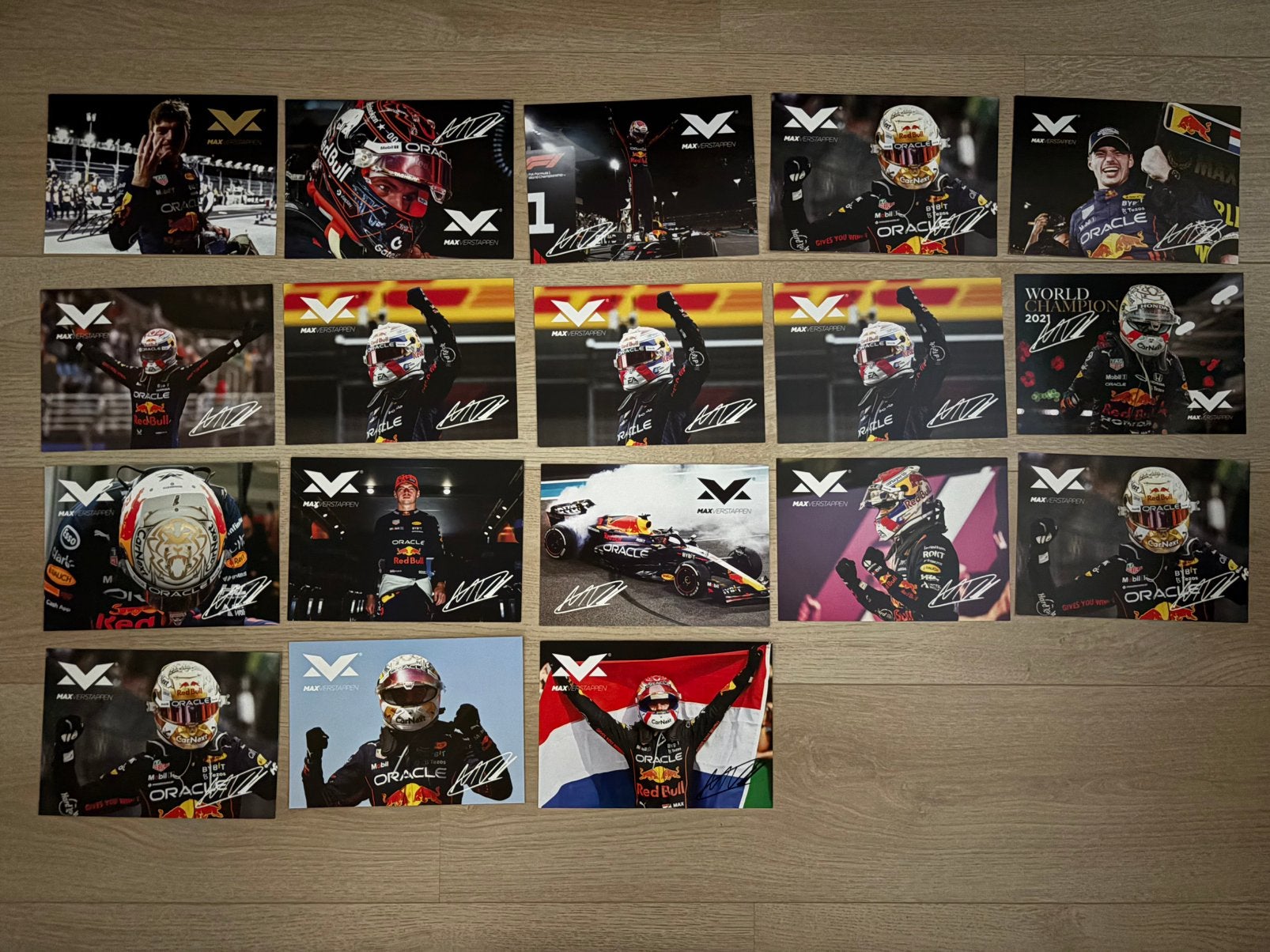 18x Rijderskaart Max Verstappen MV-Shop, Ophalen of Verzenden, Zo goed als nieuw, Formule 1