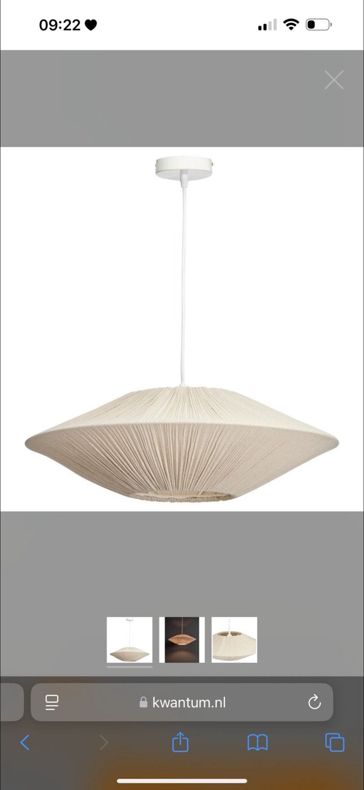 Nieuwe Kwantum Hanglamp, Ophalen, Nieuw, Overige materialen, E27 (groot)