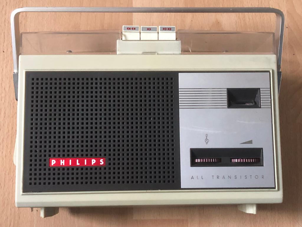 Vintage Philips EL 3586 Bandrecorder - Draagbaar, Audio, Tv en Foto, Bandrecorders, Ophalen of Verzenden, Bandrecorder, Met stofkap