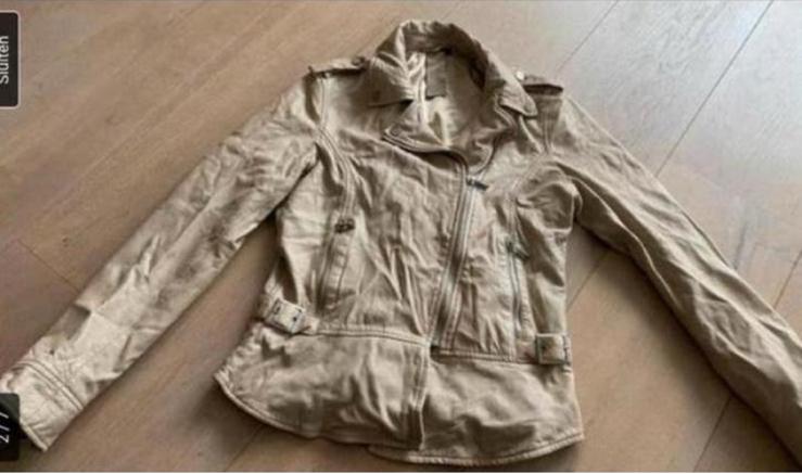 Arma jasje leer 40 biker, Ophalen of Verzenden, Zo goed als nieuw, Maat 38/40 (M), Beige