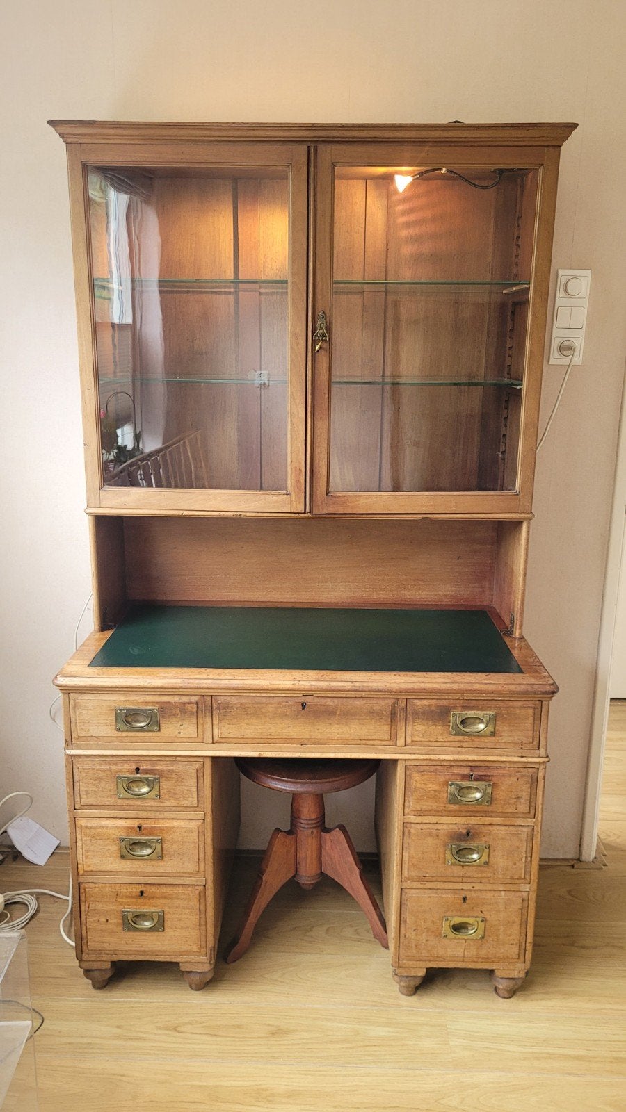 Unieke Scheepskast secretaire antiek Brocante, Ophalen