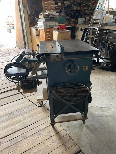 Tafelzaagmachine + schaaf + frees, Ophalen, Gebruikt, Cirkelzaag, 70 mm of meer
