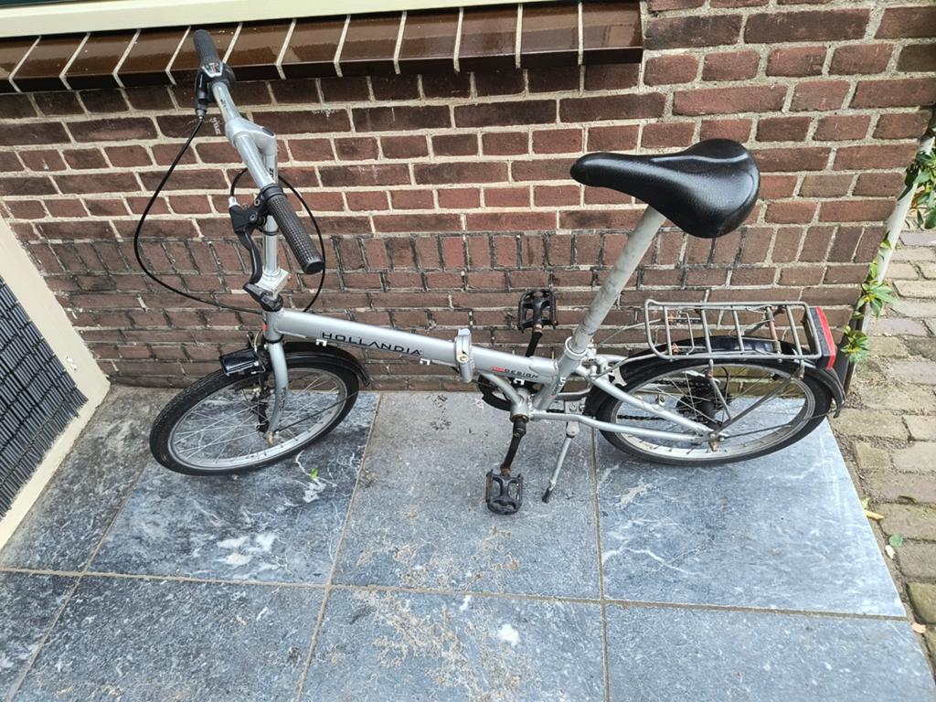 2x Hollandia vouwfiets - 6 versnellingen, Gebruikt, Minder dan 14 inch, Velgrem, Versnellingen