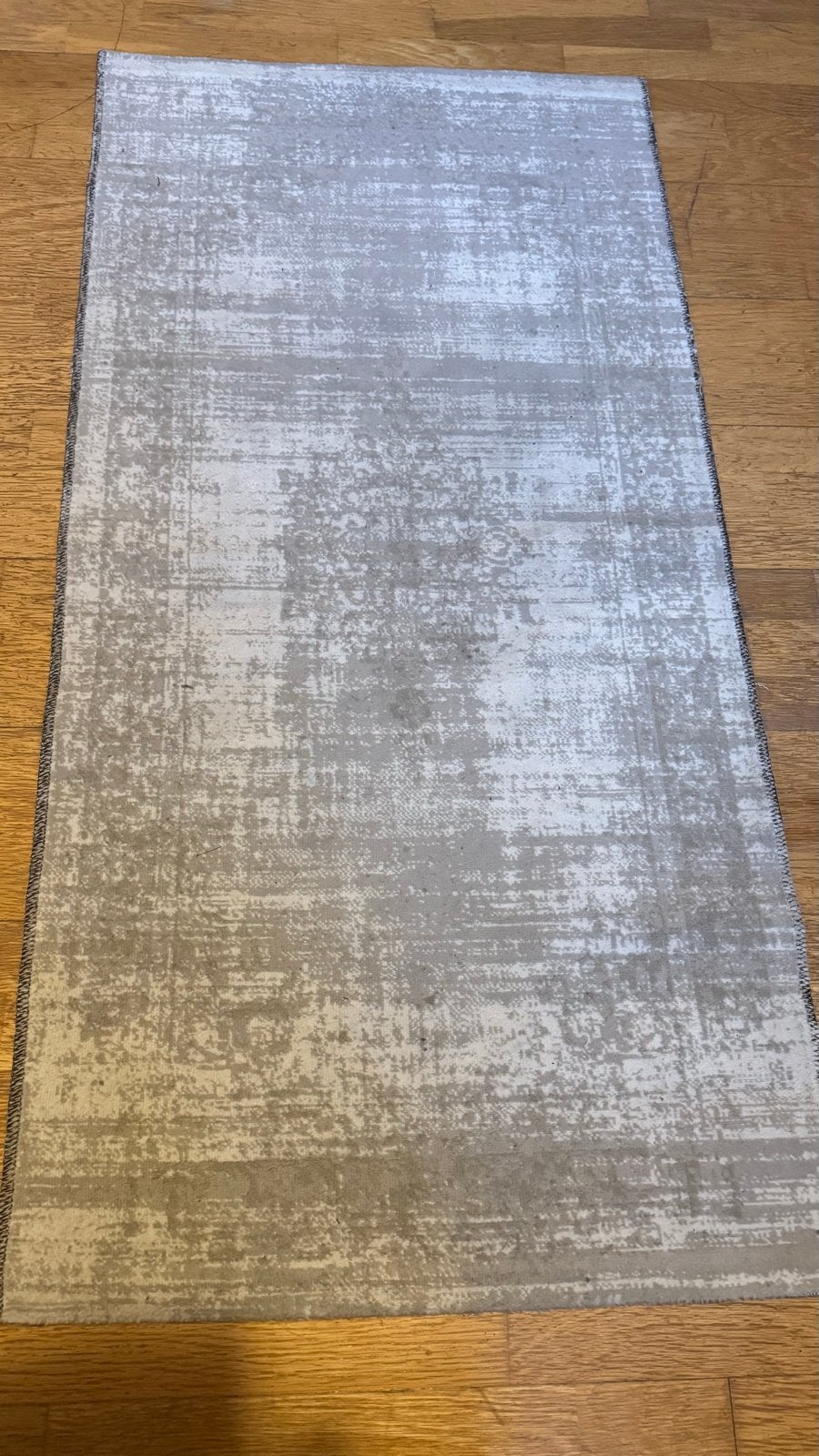 Tapijt Beige grijs tapijt loper vloerkleed 1.50/75, Zo goed als nieuw, 150 tot 200 cm, Grijs, Rechthoekig