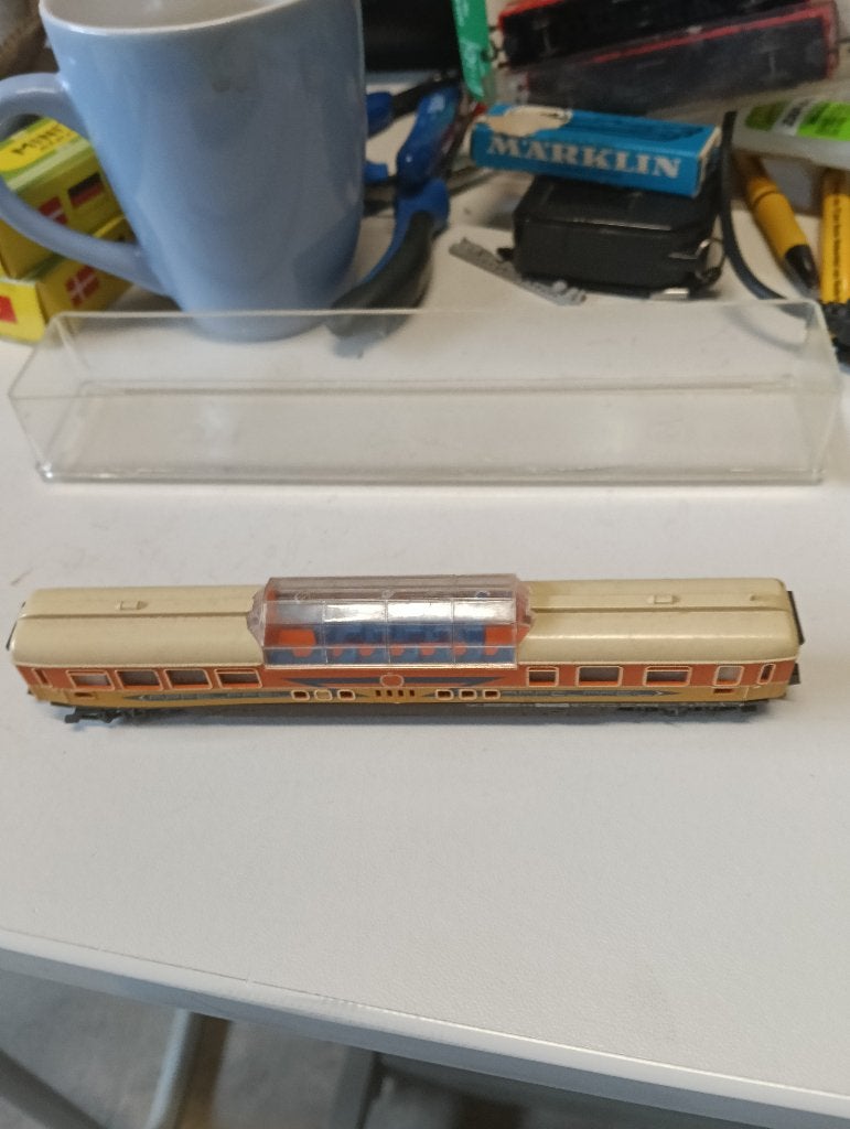 Trix 3030 Apfelpfeil Aussichtswagen N-spoor, Gebruikt, Gelijkstroom, Trix, Wagon