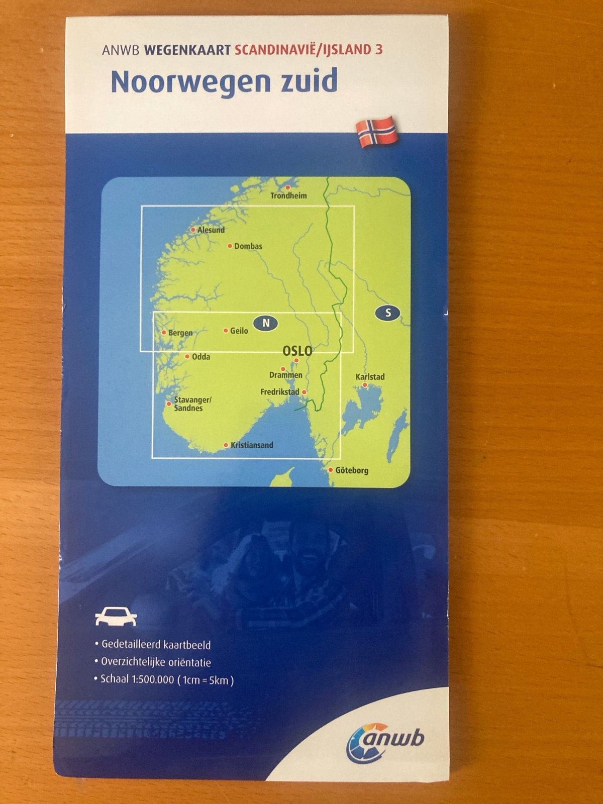 ANWB Wegenkaart Scandinavië/IJsland 3 - Noorwegen Zuid, Boeken, 2000 tot heden, Europa Overig, Ophalen of Verzenden, Landkaart