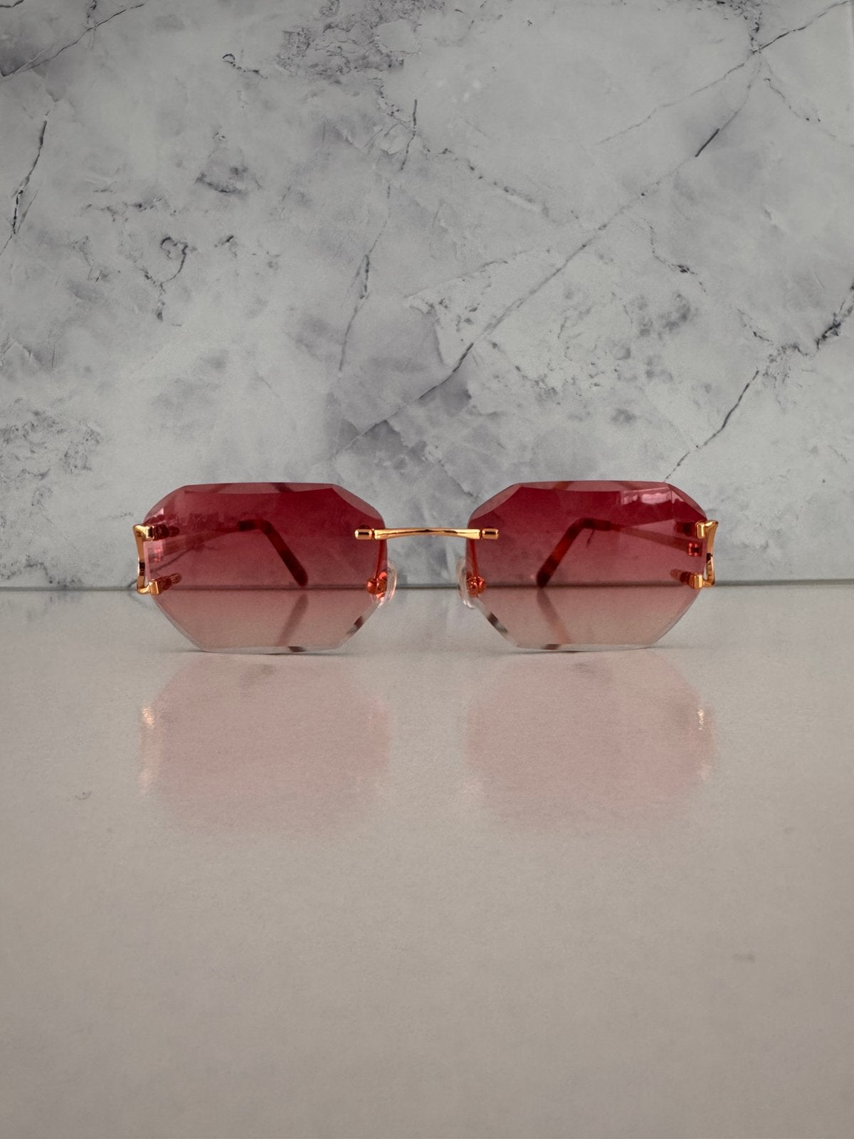 Cartier Piccadilly Goud/Rood Zonnebril, Sieraden, Tassen en Uiterlijk, Zonnebrillen en Brillen | Heren, Overige merken, Zonnebril