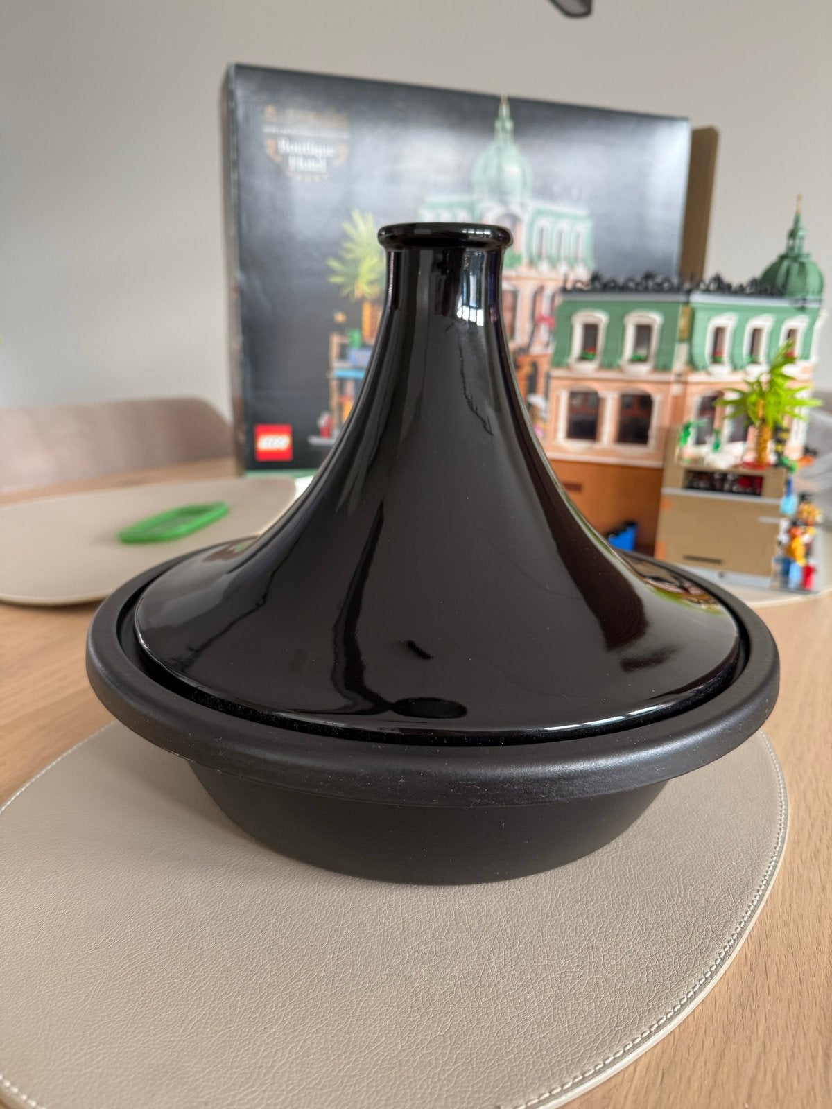 Le Creuset Tajine - Ebbenzwart - 31 cm, Ophalen, Gietijzer, Met deksel, Tajine