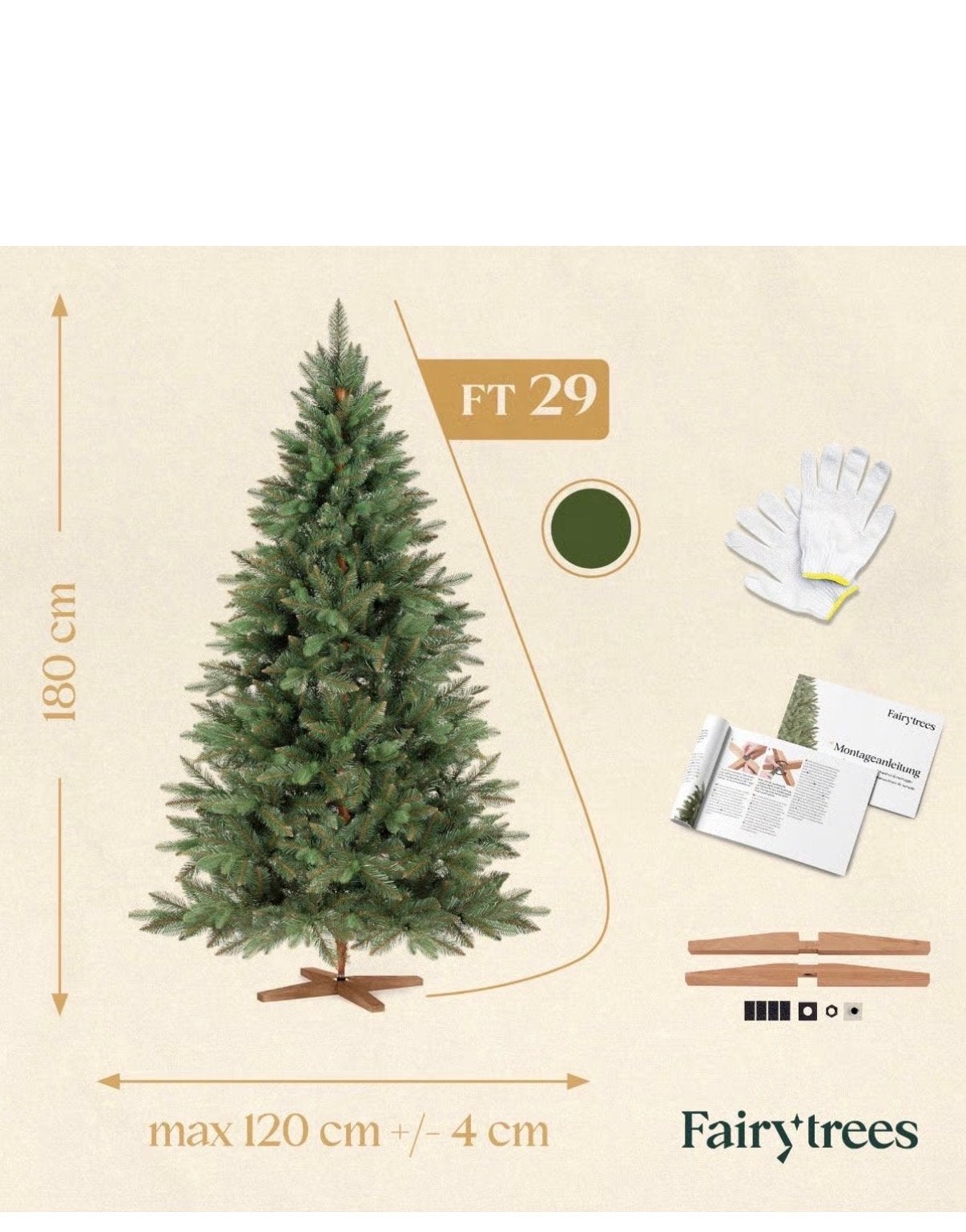 Artificial Nordmann Fir Christmas Tree 180 cm - Premium PE, Diversen, Kerst, Ophalen, Nieuw