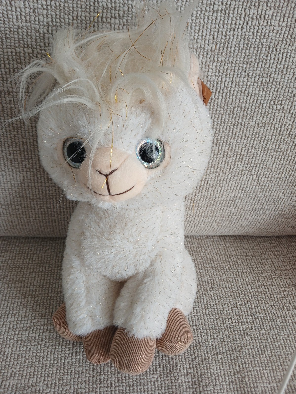 Schattige witte lama knuffel met glitter details, Overige merken, Overige karakters, Overige typen, Nieuw