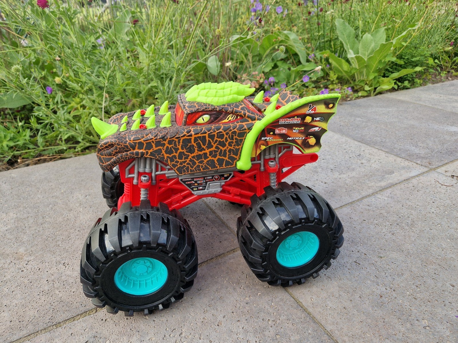 Dickie Dragon Monster Jam Truck Dinotruck Speelgoedauto, Ophalen of Verzenden, Gebruikt