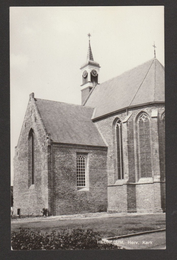 Heukelum (nabij Leerdam en Kedichem) - Herv Kerk, Verzamelen, Ophalen of Verzenden, 1960 tot 1980, Ongelopen, Gelderland