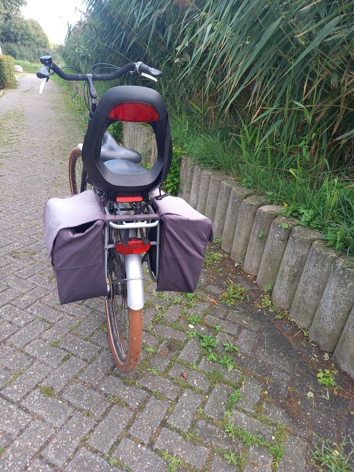 Cortina MAMA / Moeder - Dames fiets met Kinderzitje/Fietstas, Ophalen, Velgrem, Versnellingen, Cortina Roots
