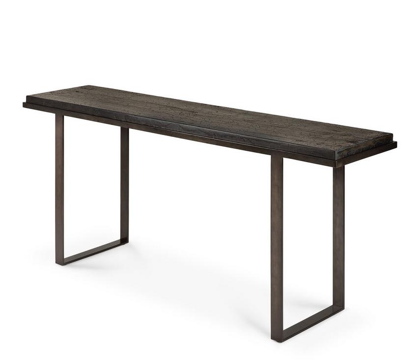 merk Ethnicraft Wandtafel / Sidetable / Console, Huis en Inrichting, Tafels | Sidetables, Ophalen, 100 tot 150 cm, Overige materialen