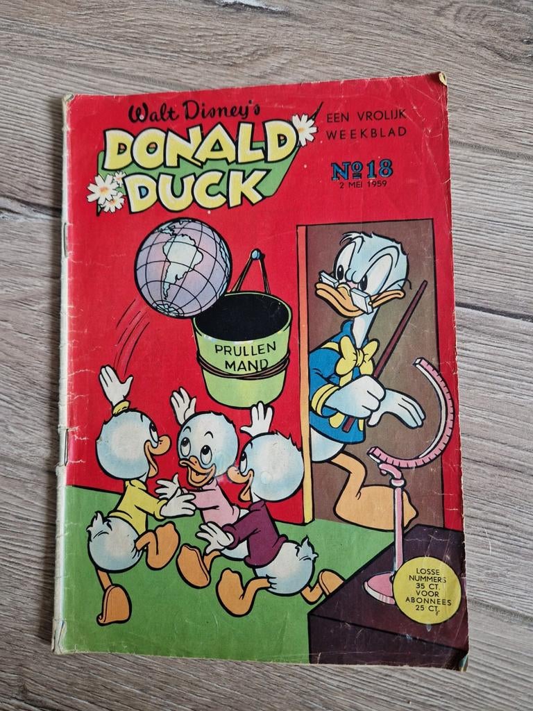 Donald Duck nr 18 uit 1959, Eén stripboek, Ophalen of Verzenden, Gelezen