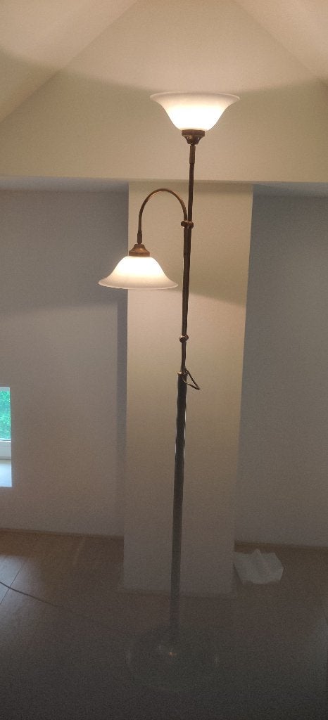 Staande lamp, Ophalen, Gebruikt, E27 (groot), Metaal