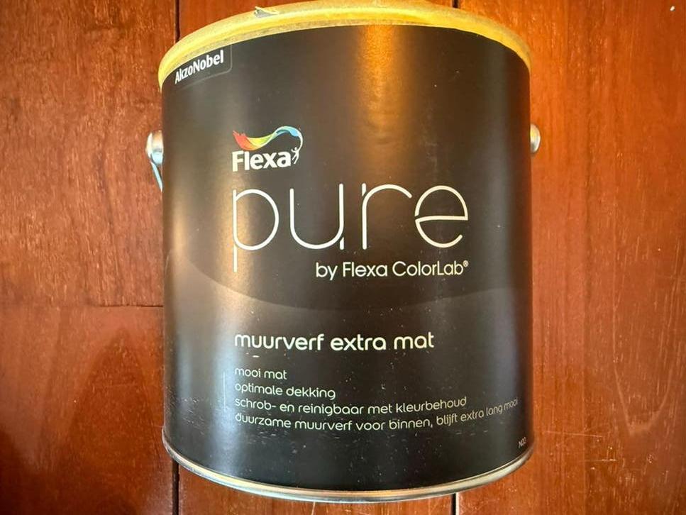 Flexa Pure Muurverf Extra Mat - Real Tundra AkzoNobel, Overige kleuren, Nieuw, Ophalen of Verzenden, Verf