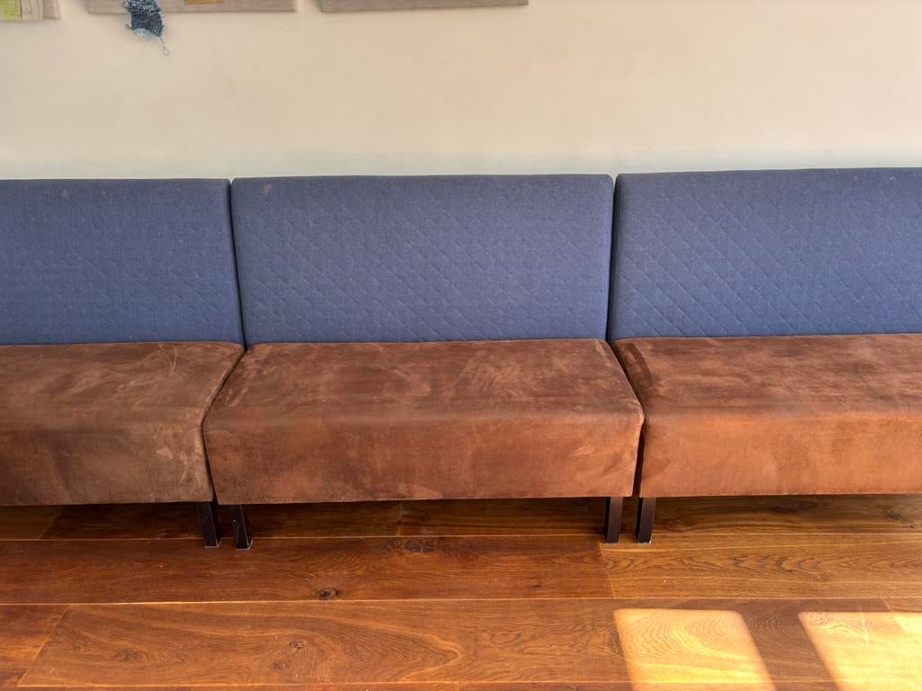 Eetkamer bank 3st van 120cm, Ophalen, 100 tot 150 cm, Zo goed als nieuw, Minder dan 100 cm