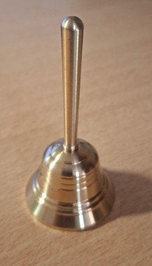 Messing tafelbel, Verzenden, Overige stijlen, Nieuw, Goud