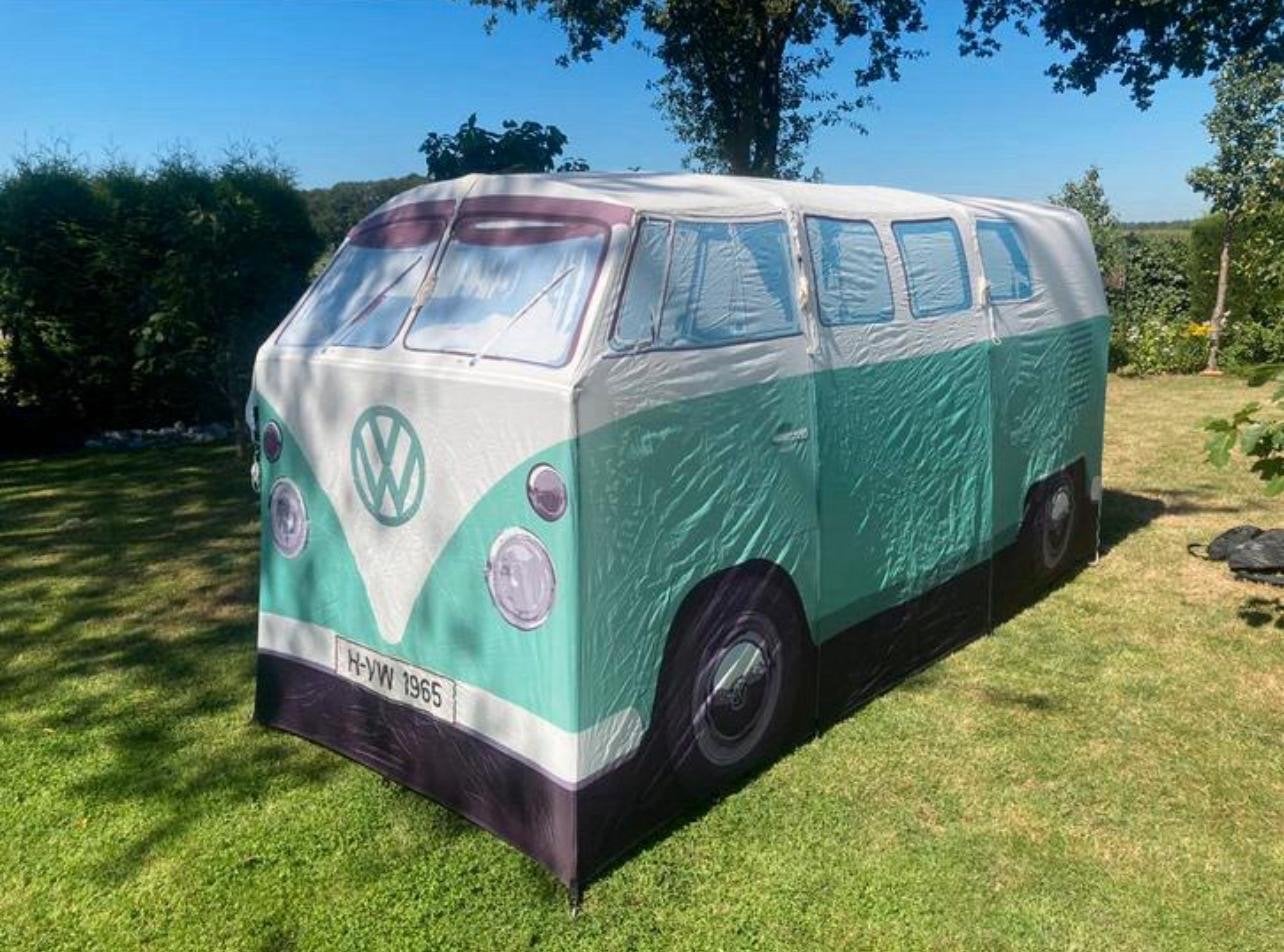 VW T1 Kampeertent Blauw - 4-persoons, Caravans en Kamperen, Ophalen of Verzenden, Nieuw, Tot en met 4